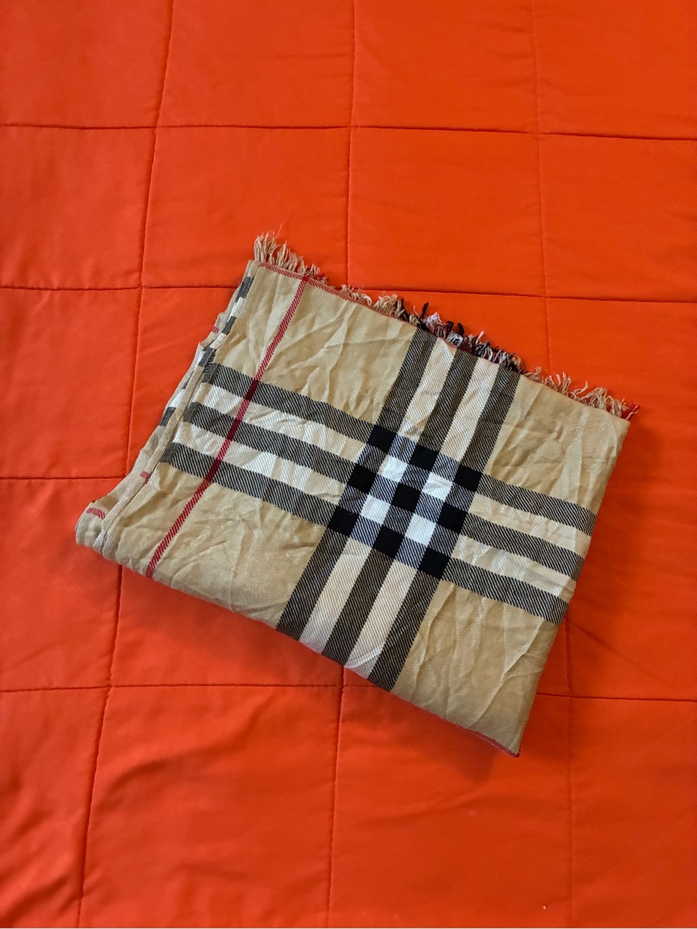 Burberry London Scarf 100% Cashmere Rectangular Women Wrap Beige - Picture 3 of 8